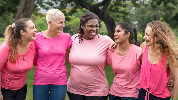 Women Breast Cancer Support Charity Concept Women Breast Cancer Support Charity Concept environmental consciousness stock pictures, royalty-free photos & images