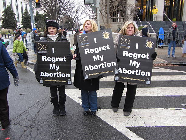 Women Who Regret Abortion stock photo