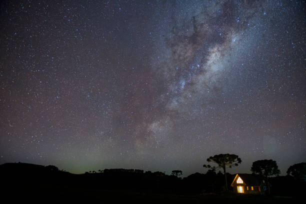 Wonders of the night sky stock photo