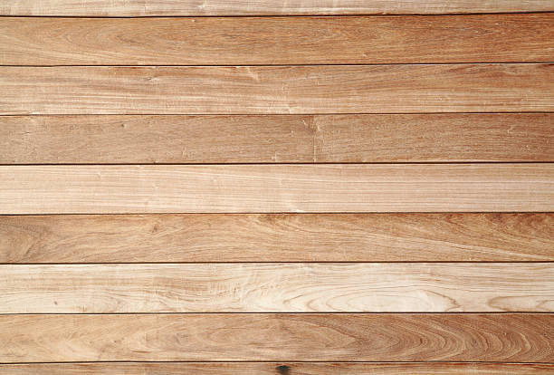 Wood Paneling Exterior, Full Frame Close up view of wooden wall panel of building. wood paneling stock pictures, royalty-free photos & images