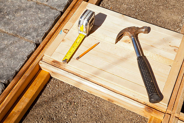 Wood-construction Detail stock photo