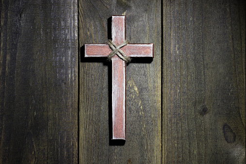 Wooden Cross Hanging On Rustic Wood Wall Stock Photo Download Image Wooden Cross Hanging On Rustic Wood Wall Stock Photo Download Image