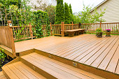 istock Wooden deck of family home. 912332782