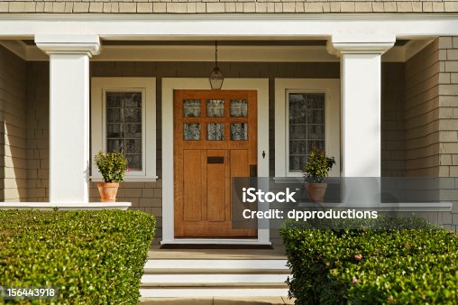 istock Wooden Front Door 156443918