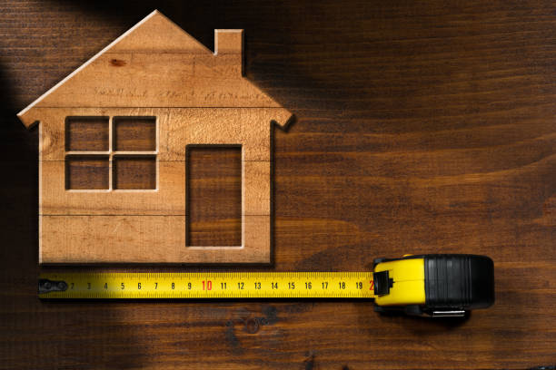 Wooden House - Construction Industry Concept stock photo