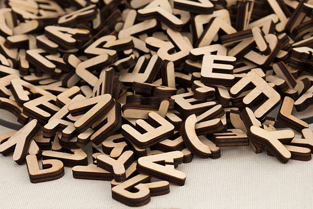 Wooden Letters stock photo