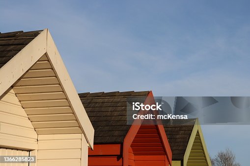 istock Wooden sheds 1366285823