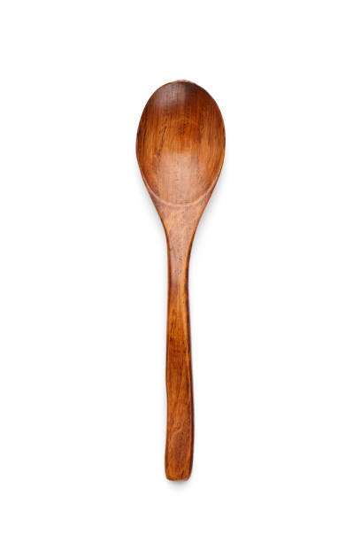 Wooden spoon stock photo