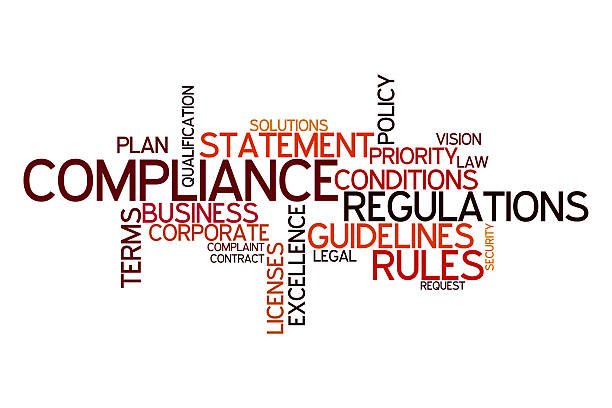 Word cloud for Compliance stock photo