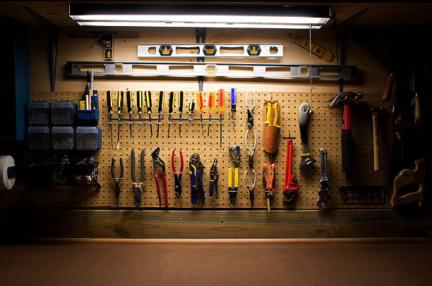 Workbench Series Workbench pegboard stock pictures, royalty-free photos & images
