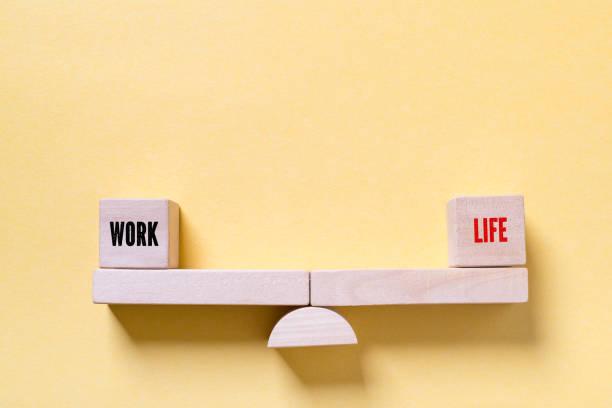 work-life balance concept stock photo