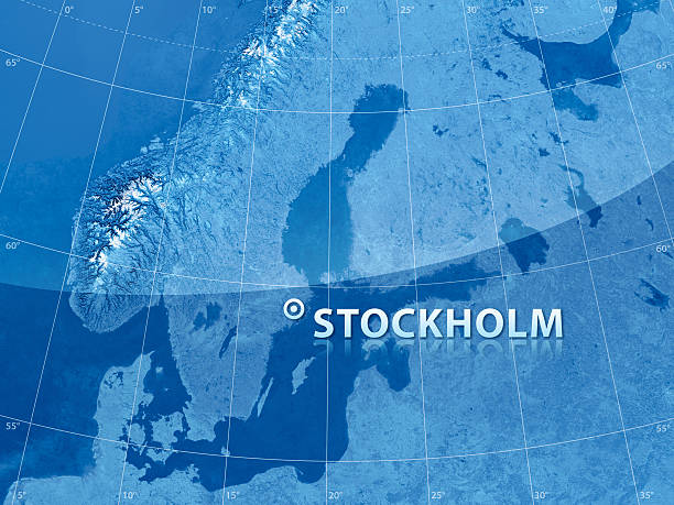world city stockholm - satellite stockholm bildbanksfoton och bilder