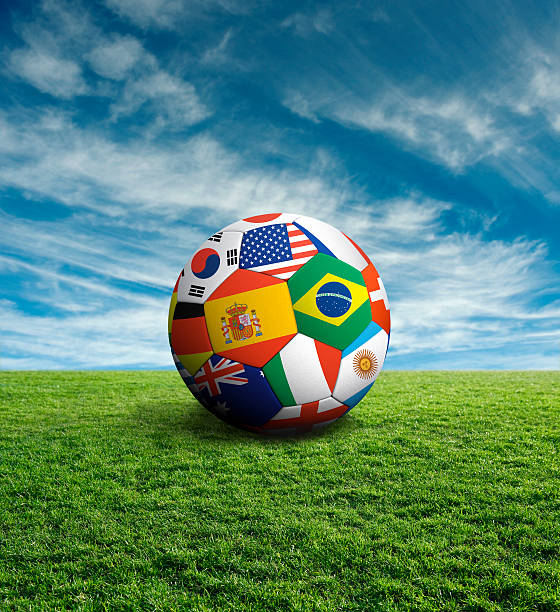 World cup soccer ball stock photo