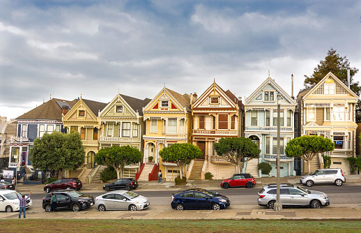 World Famous Painted Ladies Houses In San Francisco Stock Photo ...