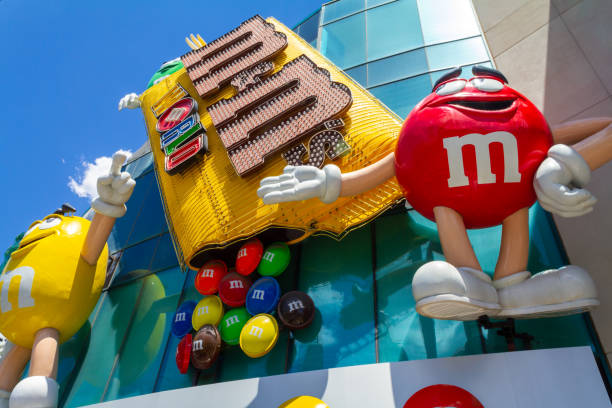 M&M'S World store front display stock photo