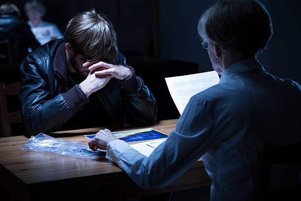 Police Interrogation Room Stock Photo - Download Image Now 