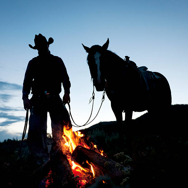 93 Horse Cowboy Campfire Night Stock Photos, Pictures & Royalty 