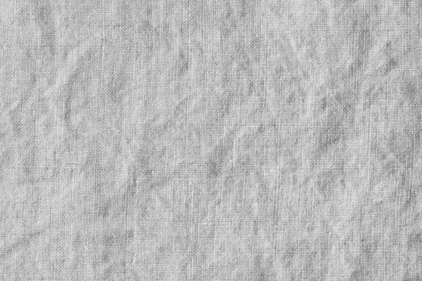 wrinkled, natural linen texture stock photo