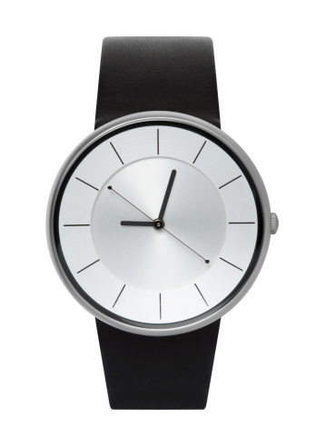 Wristwatch on white.