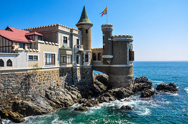 Wulff Castle in Vina del Mar, Chile stock photo