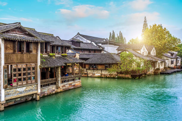 Wuzhen Ancient Architecture and Riverside Residence Wuzhen Ancient Architecture and Riverside Residence wuzhen stock pictures, royalty-free photos & images