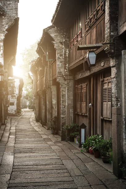 Wuzhen ancient town, China Stone pathway in ancient town wuzhen stock pictures, royalty-free photos & images