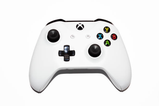 Xbox One Controller Microsoft Xbox One Controller white color, Bogotá, Colombia december 14 2019 xbox stock pictures, royalty-free photos & images