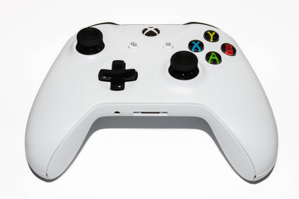 Xbox One Controller Microsoft Xbox One Controller white color, Bogotá, Colombia december 14 2019 xbox stock pictures, royalty-free photos & images