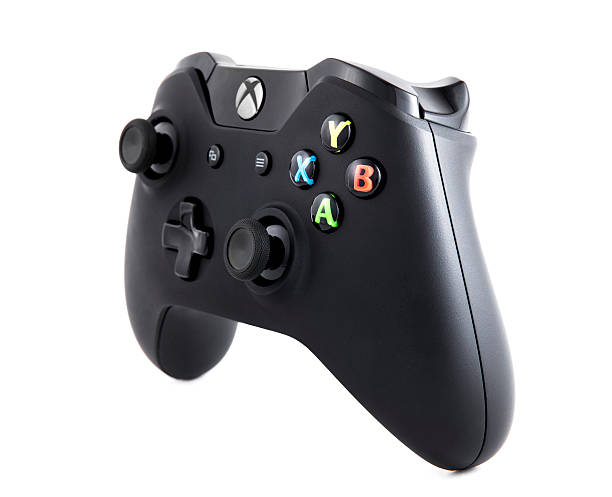 Xbox One Controller Nashville, Tennessee, USA - November, 25h 2013: A photograph of the new Xbox One video game console controller, sold by Microsoft. Shot against a white background in Nashville TN. xbox stock pictures, royalty-free photos & images