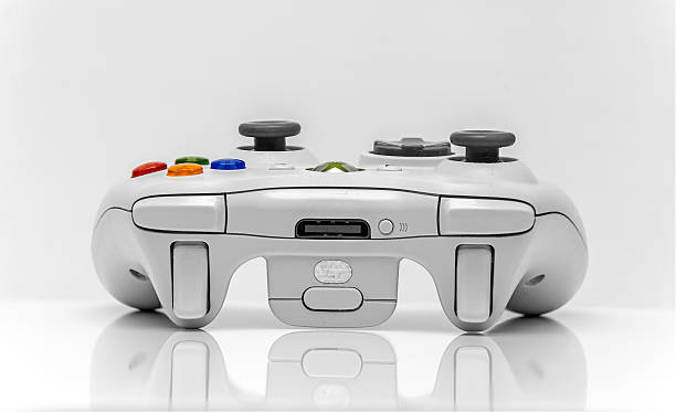 Xbox Newton abbot, Devon, UK, March 16th 2016  - Showing a Microsoft xbox360 games console controller isolated on a white background xbox photos stock pictures, royalty-free photos & images