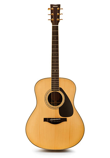 Yamaha Acoustic Guitar stock photo
