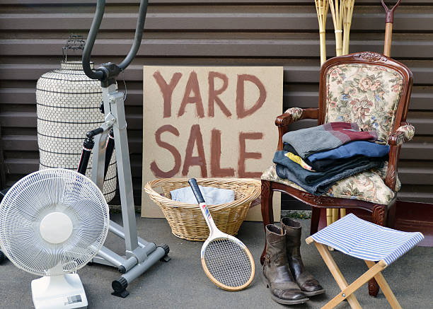 Yard Sale stock photo