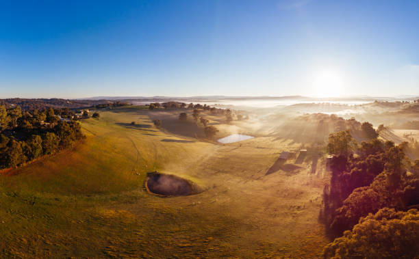 Yarra Valley Landscape in Australia stock photo