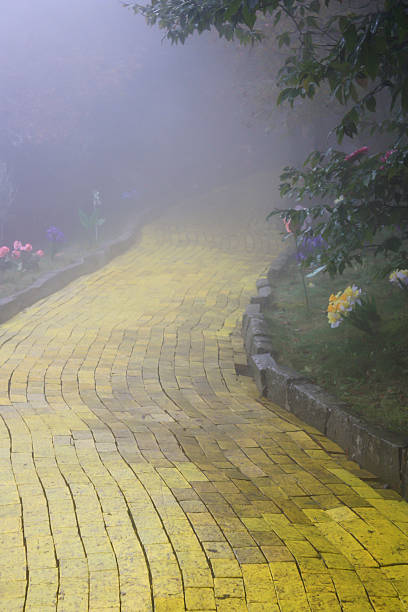 Yellow Brick Road stock photo
