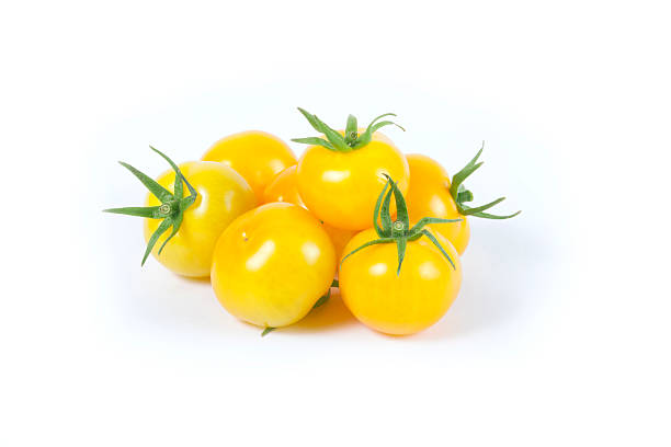 Yellow Cherry Tomato Variety stock photo