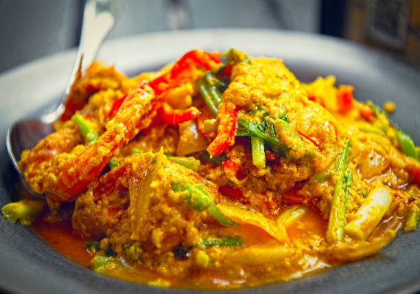 pollo al curry giallo - niskanen foto e immagini stock