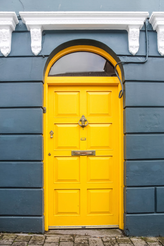 Yellow Door Stock Photo - Download Image Now - iStock
