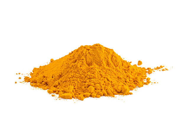 Yellow spice Yellow spice isolated on white background turmeric stock pictures, royalty-free photos & images