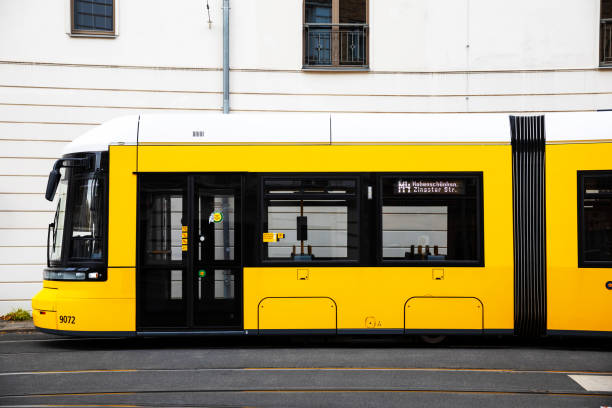 Yellow Tram Yellow Tram cable car stock pictures, royalty-free photos & images