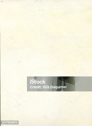 istock A yellowed surface of the old primed painting - texture with visible unevenness and discoloration - grunge vector background - stock illustration with multi layered effect - bad printed background 1277960875
