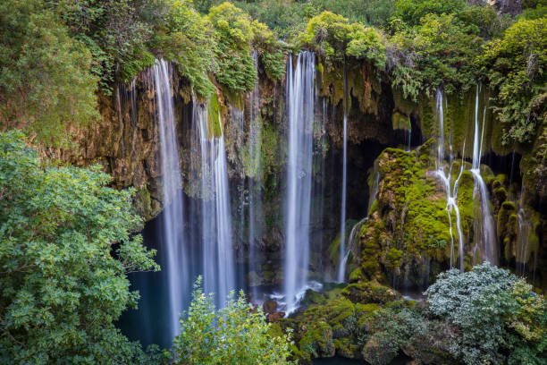 Yerkopru (Yerköprü) Waterfall, Goksu River, Turkey stock photo