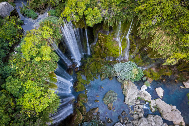 Yerkopru (Yerköprü) Waterfall, Goksu River, Turkey stock photo