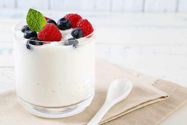 yogurt stock photo
