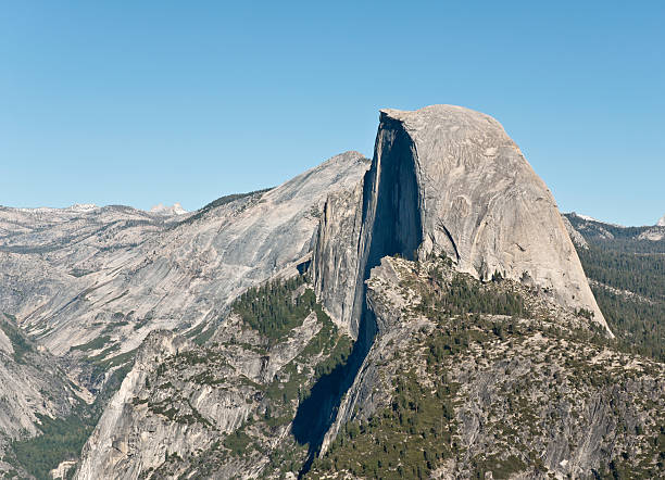 Yosemite Half Dome and Tenaya Canyon stock photo