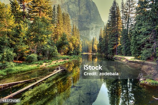 istock Yosemite Valley Landscape and River, California 483724081