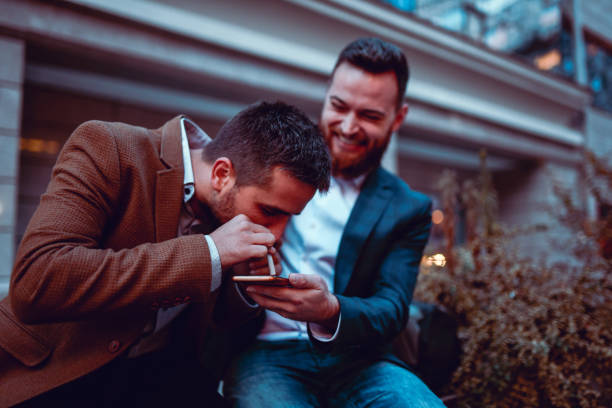 Young Businessmen Snorting Cocaine After Work Young Businessmen Snorting Cocaine After Work snorting stock pictures, royalty-free photos & images