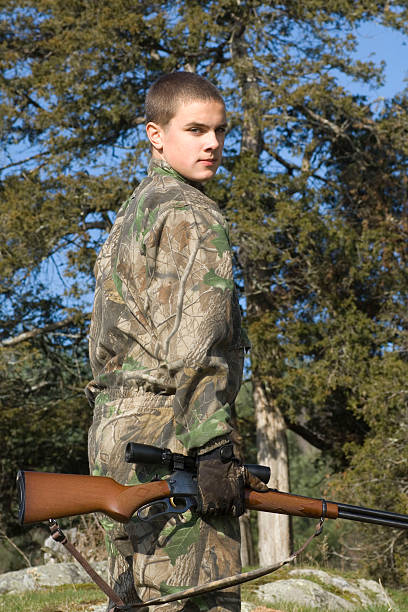 Young deer hunter  nra stock pictures, royalty-free photos & images
