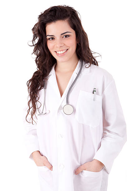 Young doctor posing stock photo