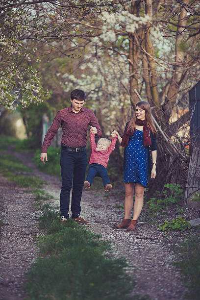 Young Family with son stock photo