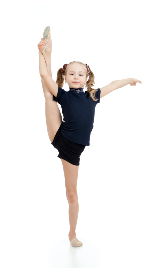 Young girl doing gymnastics — Stock Photo © fanfon #3052910